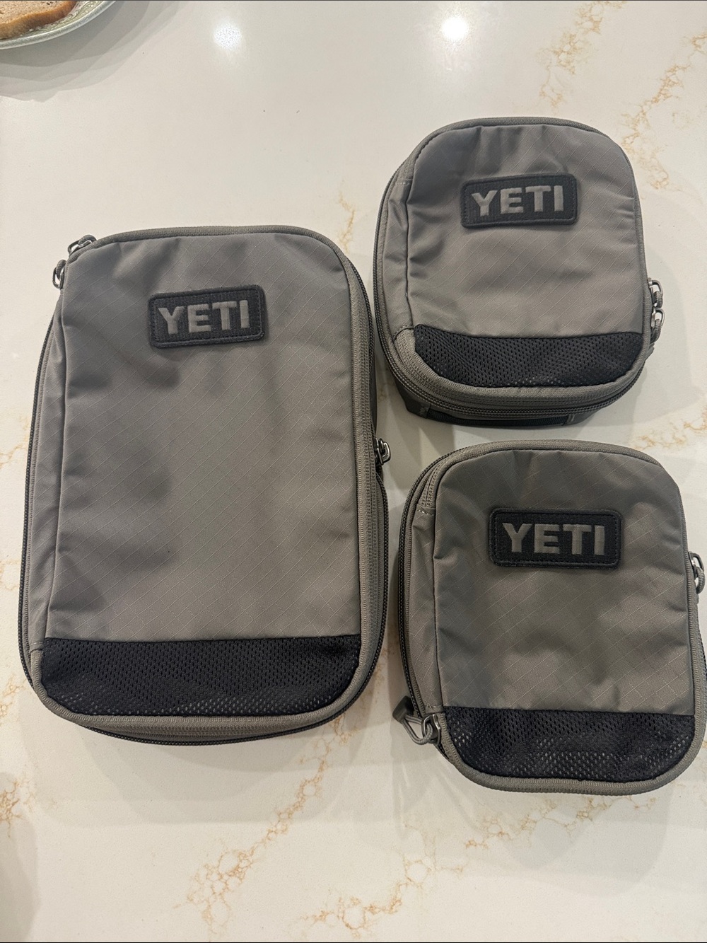 Yeti Gray Utility Pouch Set - 3 Pack Organizer